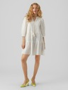 Vero Moda Biele dámske šaty VERO MODA Pretty