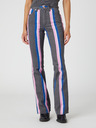 Wrangler Dámske ružovo-šedé džínsy Wrangler Heritage s prúžkom rozšíreného strihu