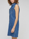 Lee Modré dámske džínsové šaty Lee