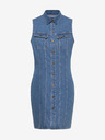Lee Modré dámske džínsové šaty Lee