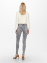 ONLY Šedé dámske džínsy skinny fit ONLY