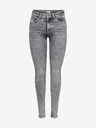ONLY Šedé dámske džínsy skinny fit ONLY