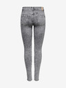 ONLY Šedé dámske džínsy skinny fit ONLY
