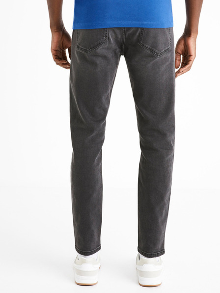 Celio Tmavosivé pánske džínsy slim fit strihu Celio C25 Dolls