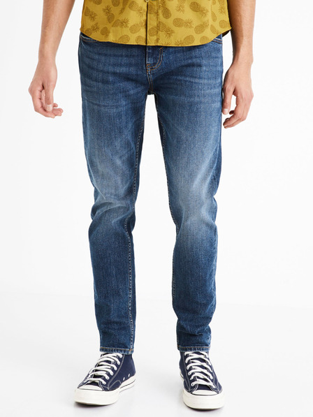Celio Modré pánske slim fit džínsy Celio C25 Doclean