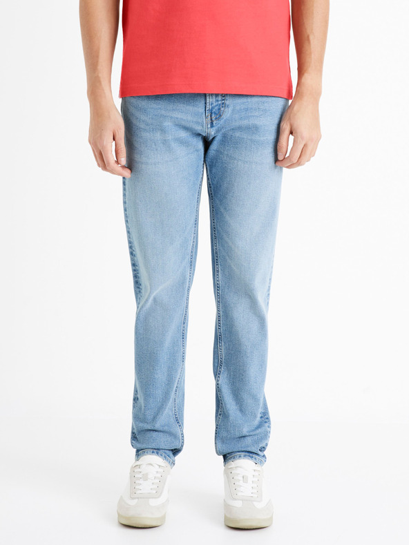 Celio Svetlomodré pánske slim fit džínsy Celio C25 Doslight25
