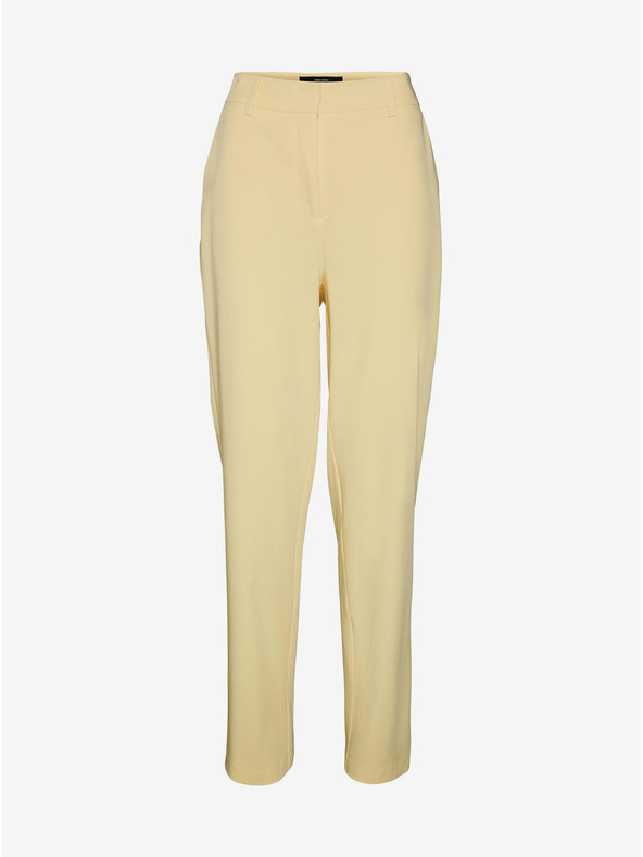 Vero Moda VERO MODA Zelda svetložlté dámske nohavice