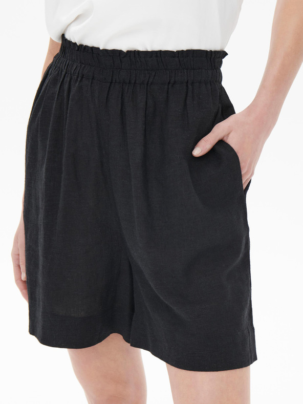 ONLY Čierne dámske plátenné šortky ONLY Tokyo