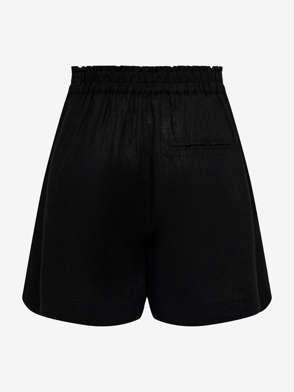 ONLY Čierne dámske plátenné šortky ONLY Tokyo