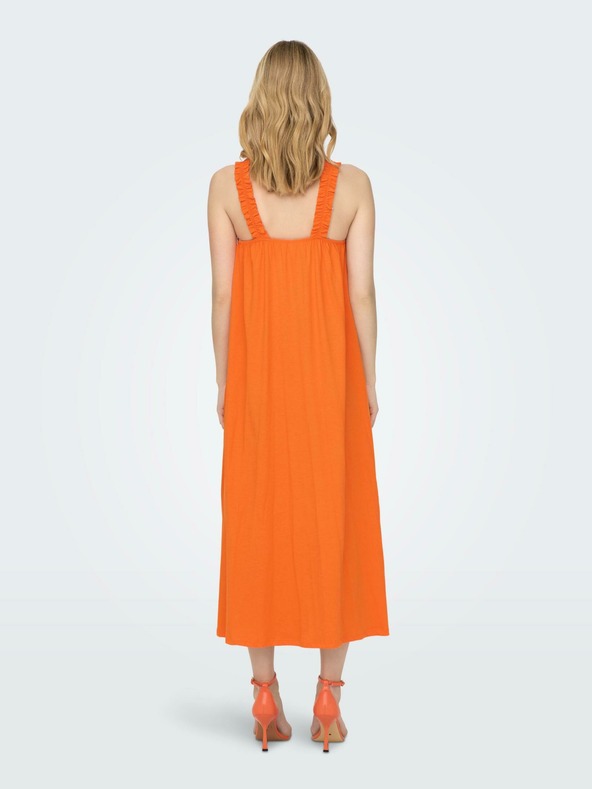 ONLY Oranžové dámske šaty ONLY May