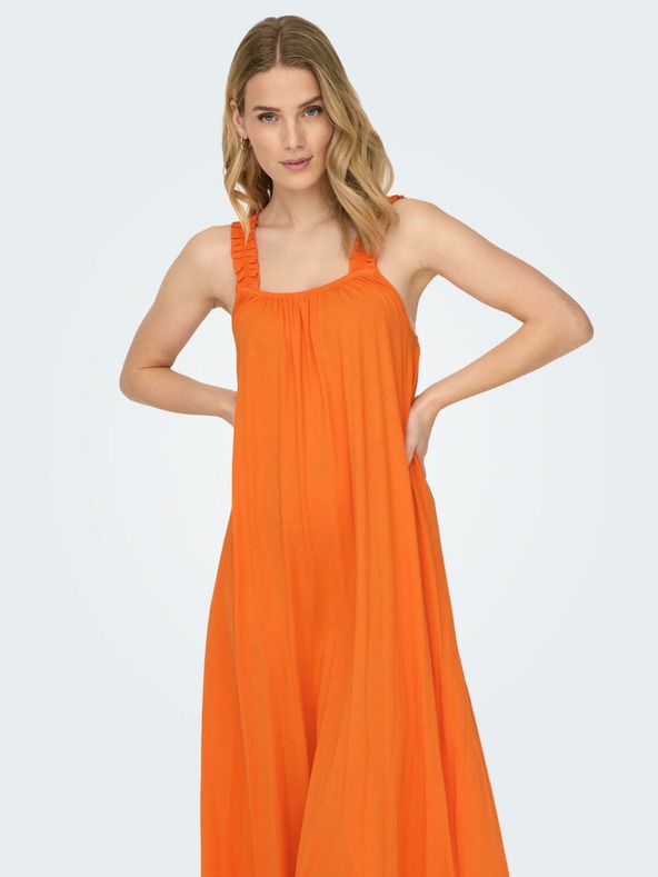 ONLY Oranžové dámske šaty ONLY May