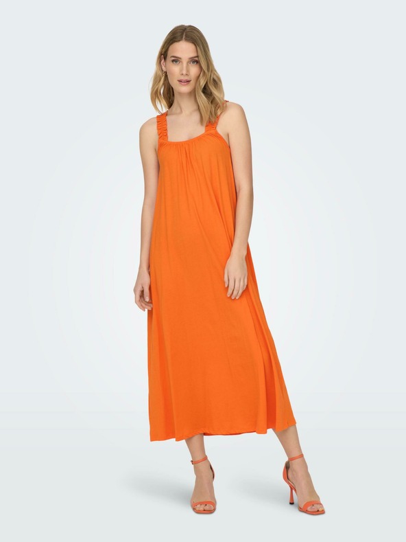 ONLY Oranžové dámske šaty ONLY May