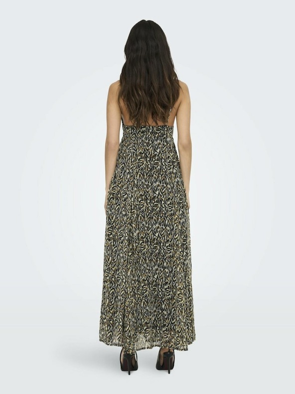 ONLY Hnedé dámske vzorované maxišaty ONLY Eliza