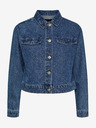 Pieces Modrá dámska džínsová bunda Pieces Tessie