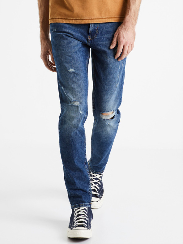 Celio Modré pánske slim fit džínsy Celio Dostroy2