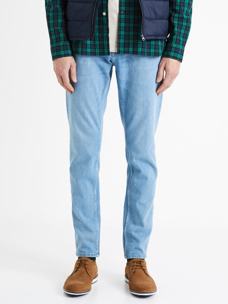 Celio Svetlomodré pánske slim fit džínsy Celio C25 Dosoft25