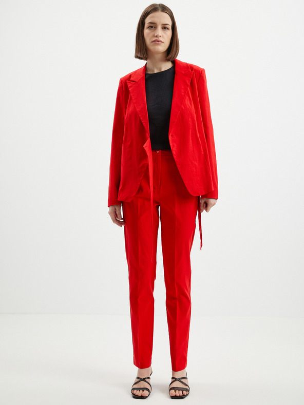 Orsay Červené dámske nohavice ORSAY