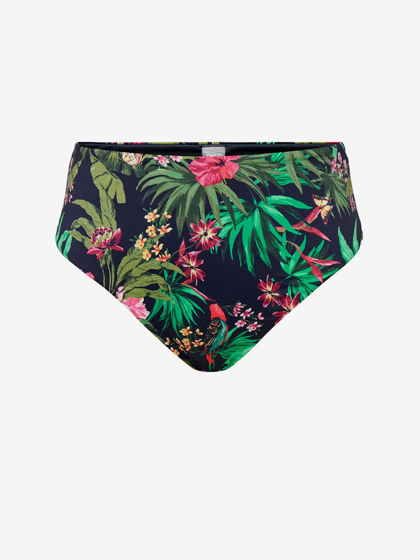 ONLY Zelené dámske nohavičky s kvetmi ONLY Juliette