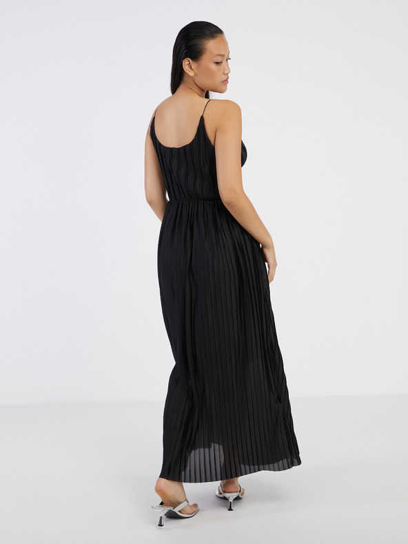 ONLY Čierne dámske plisované maxi šaty ONLY Elema