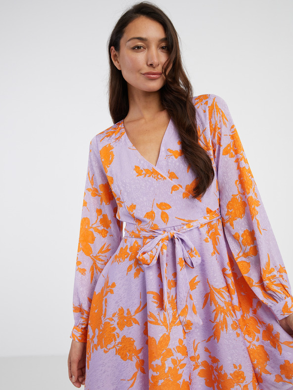 ONLY Svetlofialové dámske kvetinové ONLY Letné šaty