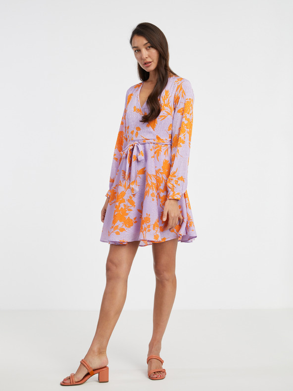 ONLY Svetlofialové dámske kvetinové ONLY Letné šaty