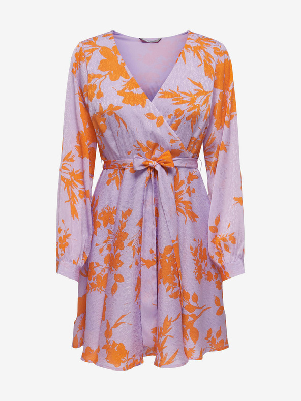 ONLY Svetlofialové dámske kvetinové ONLY Letné šaty