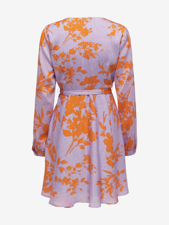 ONLY Svetlofialové dámske kvetinové ONLY Letné šaty