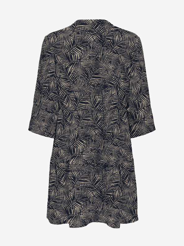 ONLY Béžovo-modré dámske vzorované šaty ONLY Nova