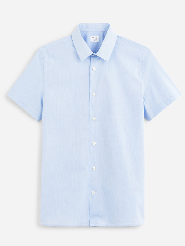 Celio Svetlomodrá pánska košeľa Celio Masantal2c