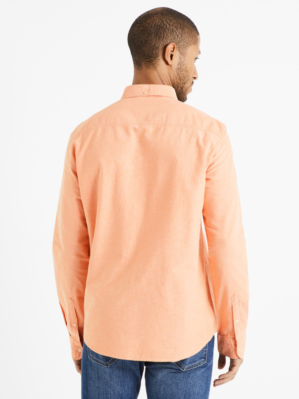 Celio Marhuľová pánska košeľa Celio Daxford