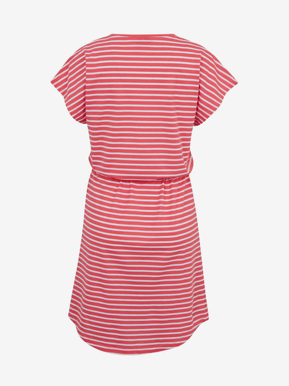 Sam 73 Bielo-červené dámske pruhované šaty SAM73 Sagitta