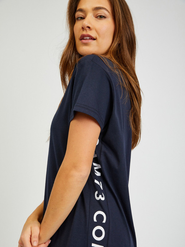 Sam 73 Tmavomodré dámske letné šaty SAM73 Delphinus