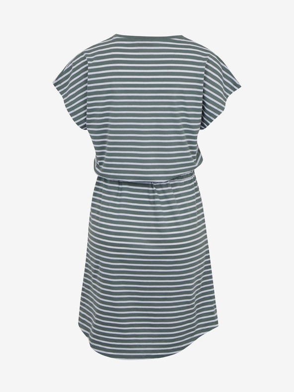 Sam 73 Bielo-zelené dámske pruhované šaty so zaväzovaním SAM73 Sagitta