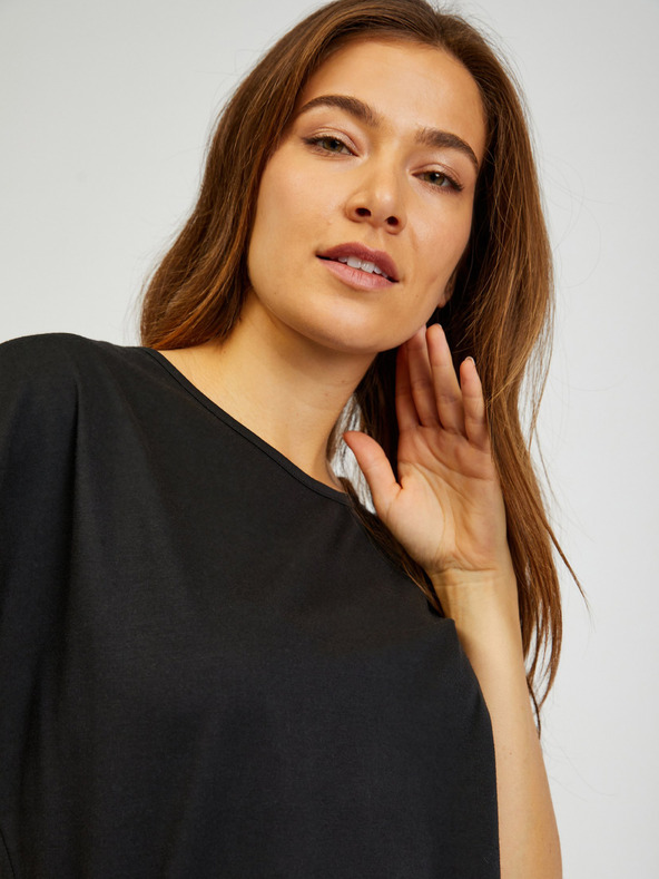 Sam 73 Čierne dámske tričko SAM73 Dorado