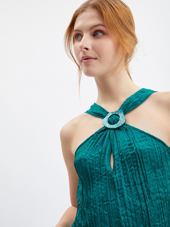 Orsay Tmavozelená dámska blúzka ORSAY