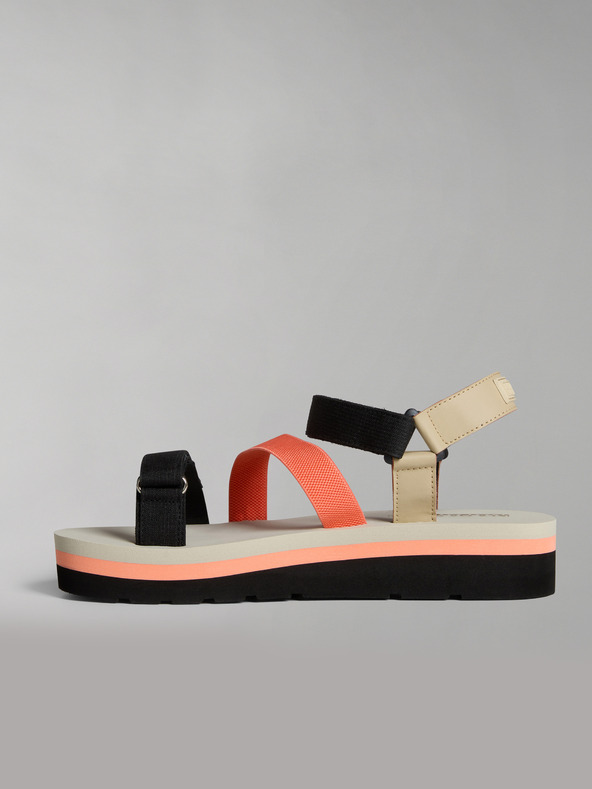 Napapijri Čierno-oranžové dámske sandále NAPAPIJRI