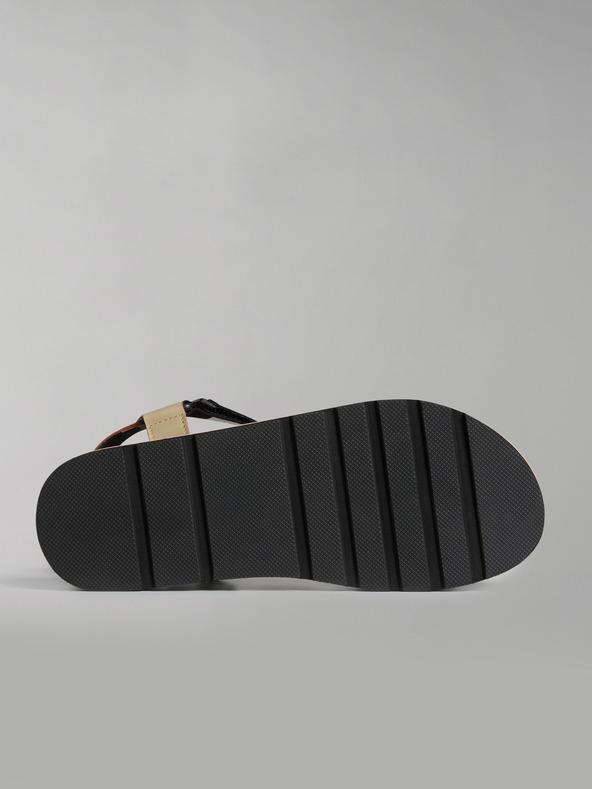 Napapijri Čierno-oranžové dámske sandále NAPAPIJRI