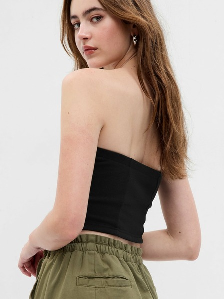 GAP Top bez ramienok crop GAP