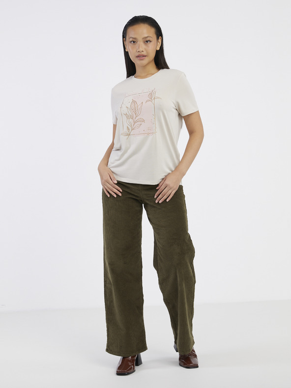 ONLY Béžové dámske tričko Iba zadarmo