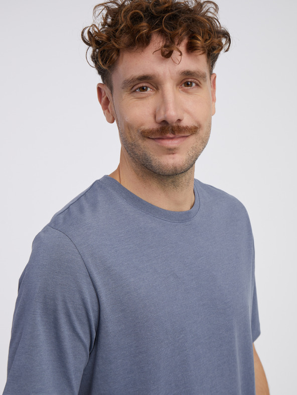 Jack & Jones Modrá pánska pruhovaná základná košeľa Jack & Jones Organic