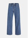 Jack & Jones Modré pánske džínsy širokého strihu Jack & Jones Eddie