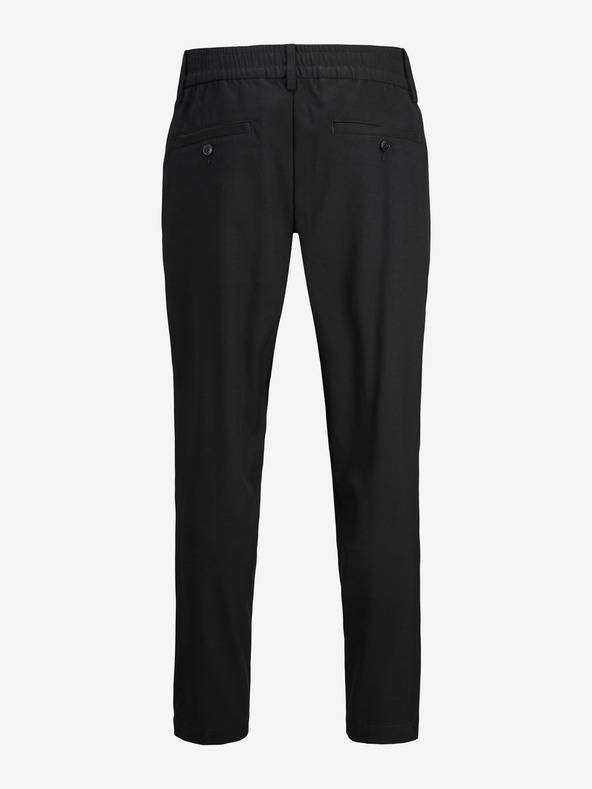Jack & Jones Čierne pánske orezané nohavice Jack & Jones Karl