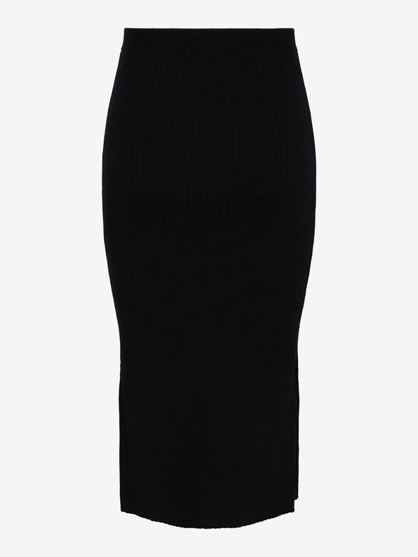 Pieces Čierny dámsky pulóver Midi sukňa Pieces Crista