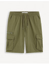 Celio Khaki pánske šortky Celio Fostopbm