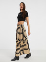 AWARE by VERO MODA Béžová dámska vzorovaná zavinovacia maxi sukňa AWARE by VERO MODA Gusa