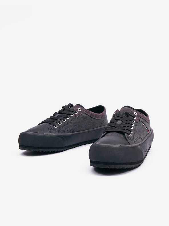 Diesel Tmavosivé tenisky so semišovými detailmi Diesel Principia