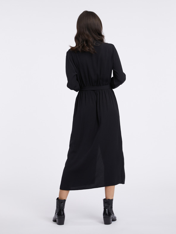 AWARE by VERO MODA Čierne dámske maxi šaty AWARE by VERO MODA Giselle