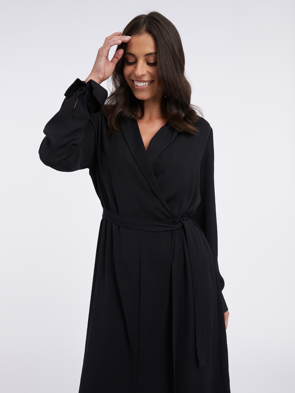 AWARE by VERO MODA Čierne dámske maxi šaty AWARE by VERO MODA Giselle