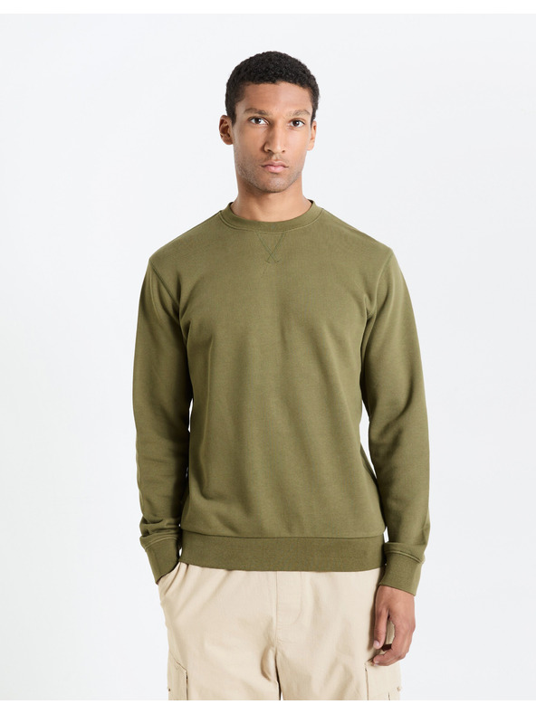 Celio Pánska khaki mikina Celio Feseven