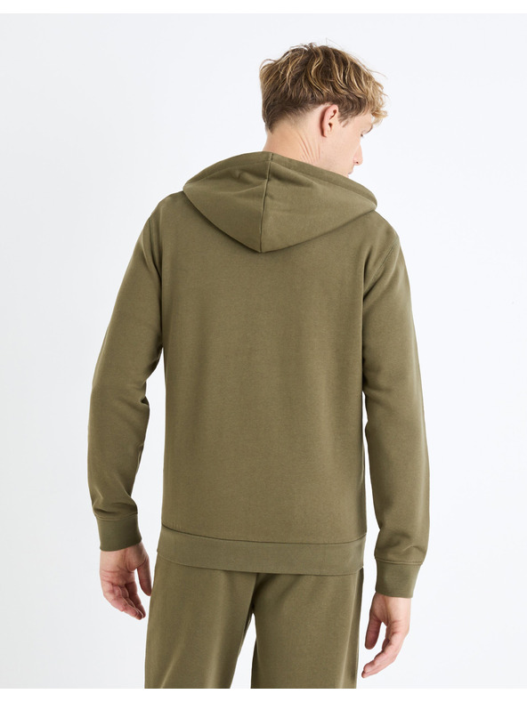 Celio Khaki pánska mikina Celio Fethree